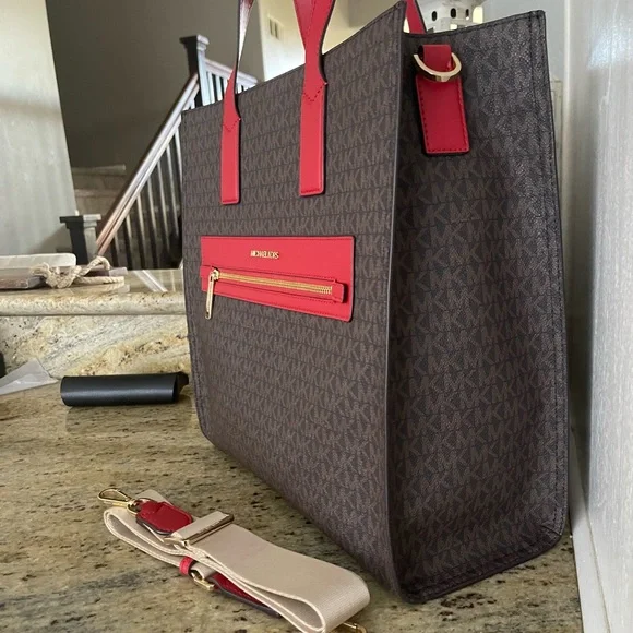 New Mk large tote & long strap ❤️ kenly - Picture 4 of 8